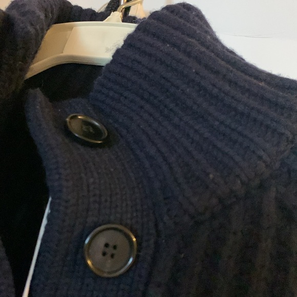 NWT DEMYLEE Sammie Cardigan- 100% Wool Navy Small - Picture 8 of 12